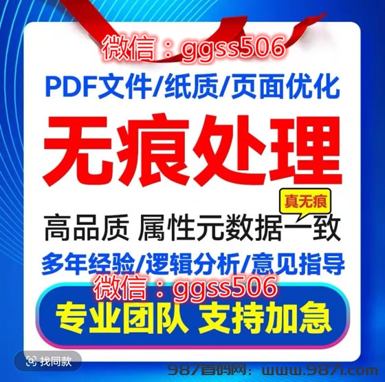 个人信用报告PDF无痕修改呆账在线美化详细解答 - 987首码网