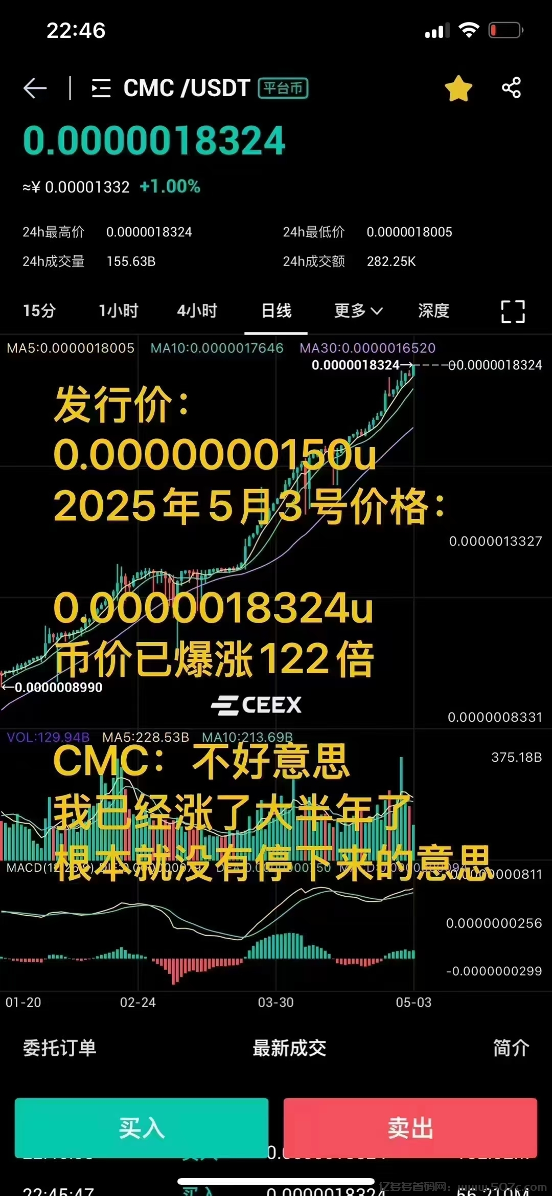 零撸平台币，每天上涨，已涨一百倍，随时交易，错过后悔一辈子 - 987首码网