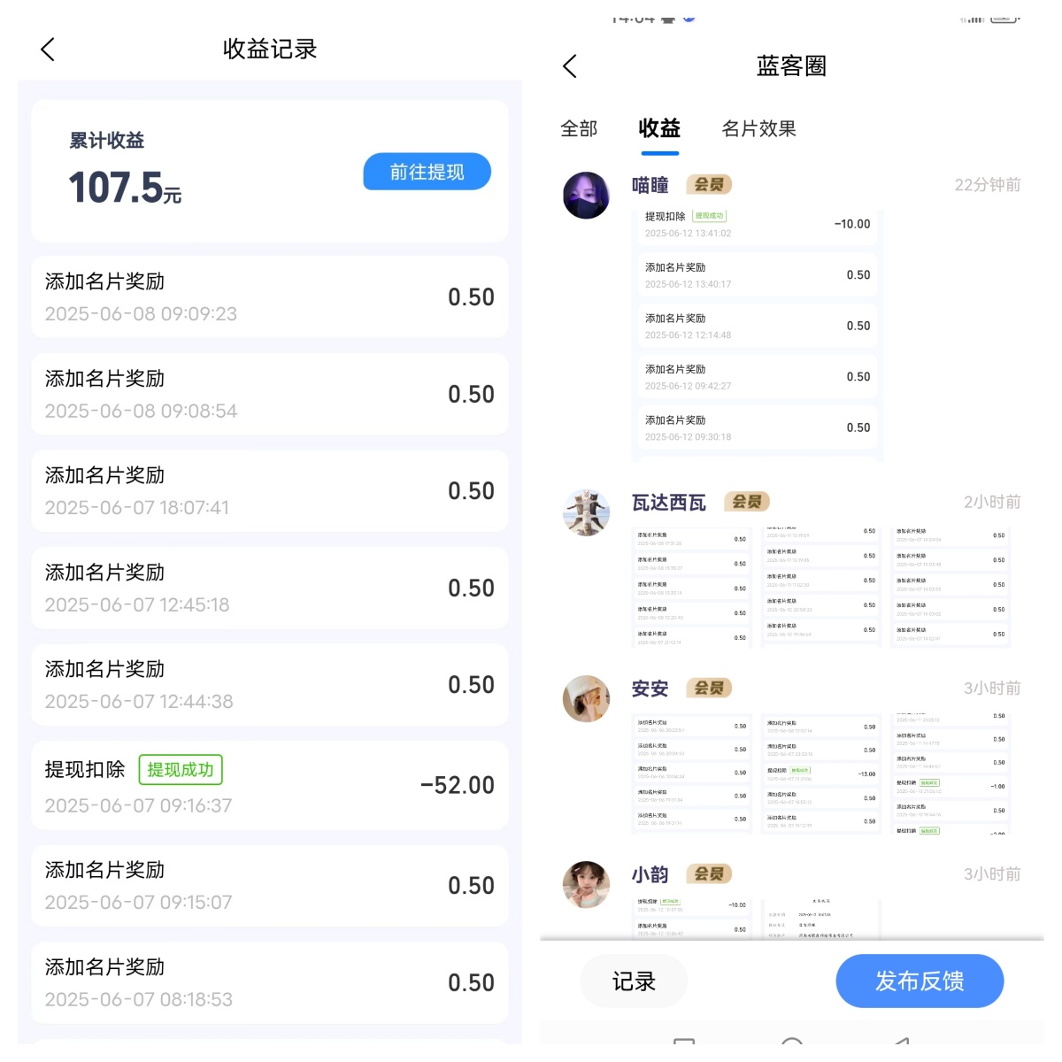 会员收益
