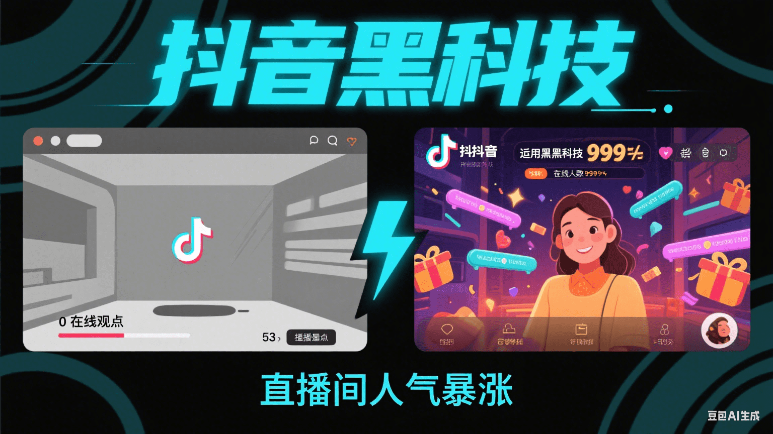 抖音黑科技曝光!0成本让直播间爆人气、视频上热门密就在这! - 987首码项目网